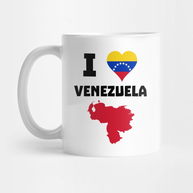 I Love VZLA - Venezuela Heart Flag T-Shirt by Brobocop